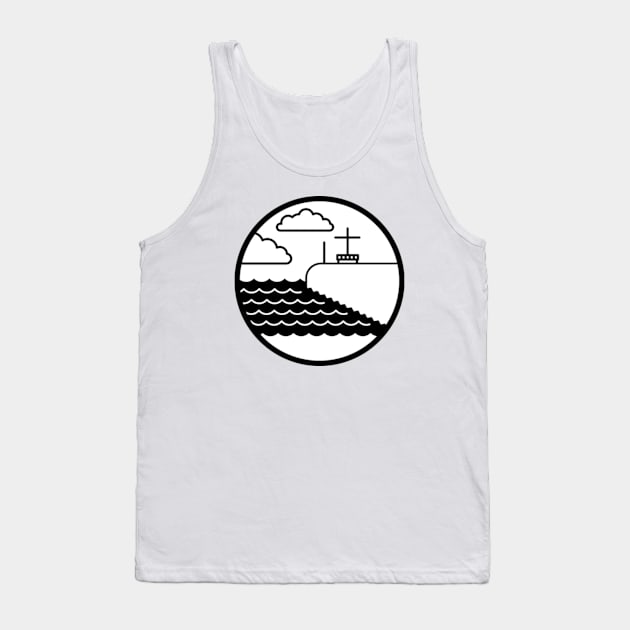 Tour Aotearoa - Greymouth Bar Lookout Icon Tank Top by tomnapper